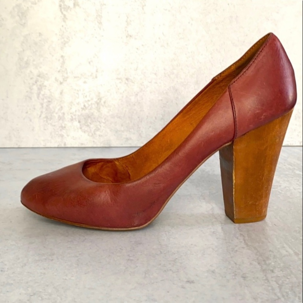 Plum Madewell Wood Block Heels